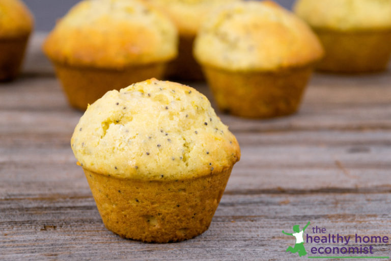 Lemon Poppyseed Muffins Recipe (Grain Free) | Healthy Home Economist
