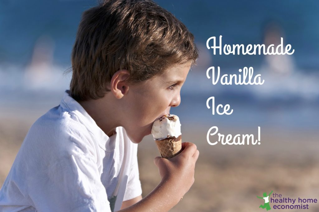 Homemade Vanilla Ice Cream Recipe (+ VIDEO) | Healthy Home Economist