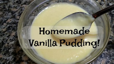 vanilla pudding recipe