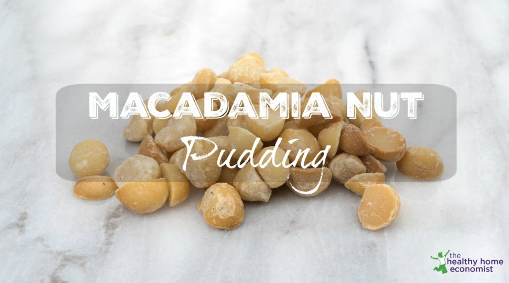 Macadamia Nut Pudding Recipe | The Healthy Home Economist