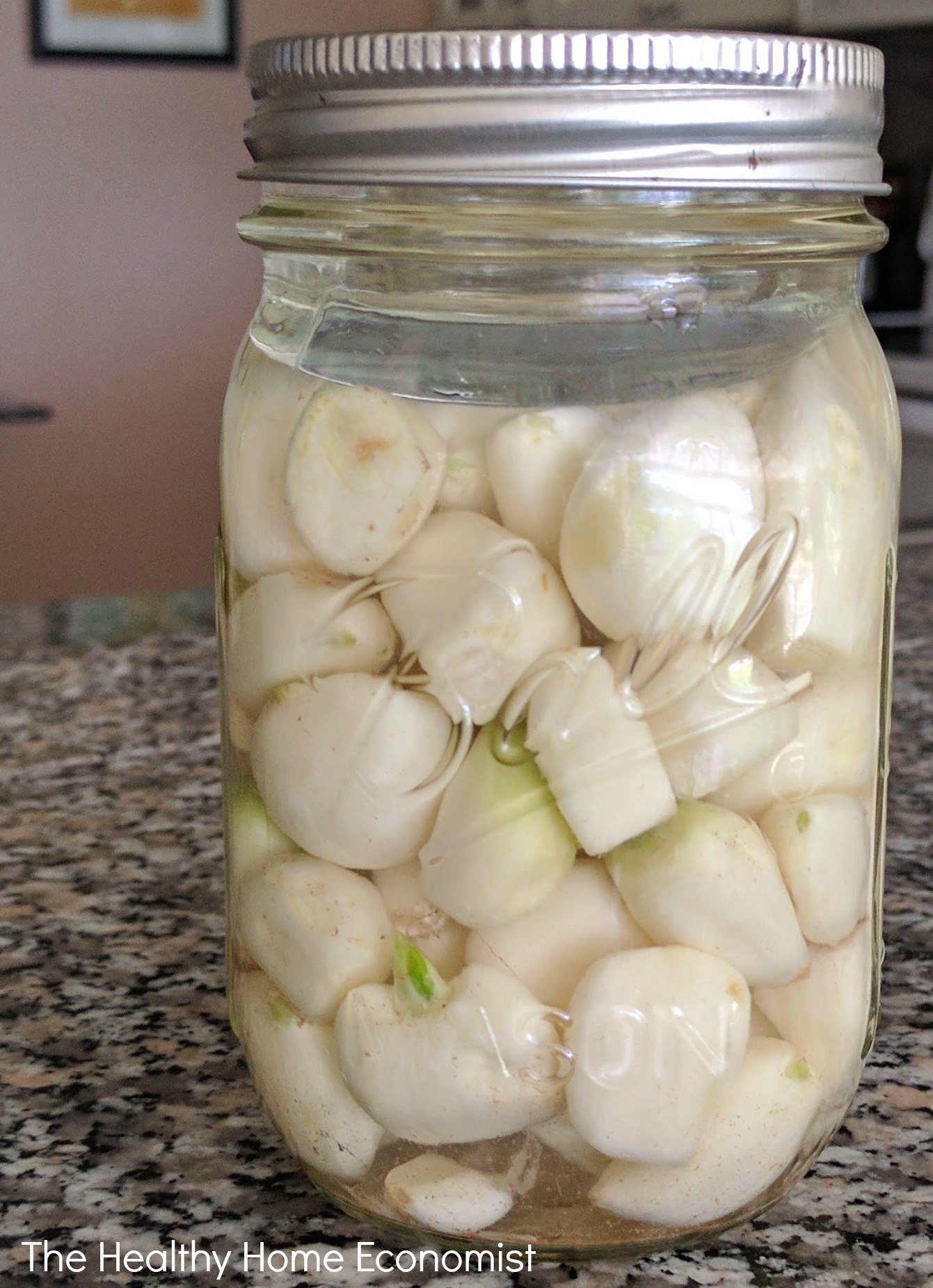 Traditionally Pickled Garlic | The Healthy Home Economist