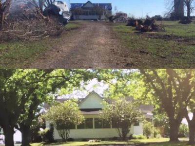 Ocheesee Creamery farmhouse before and after