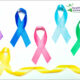 colorful cancer ribbons