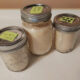 home rendered beef tallow in glass jars