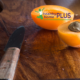 soaked bitter apricot seed on cutting board